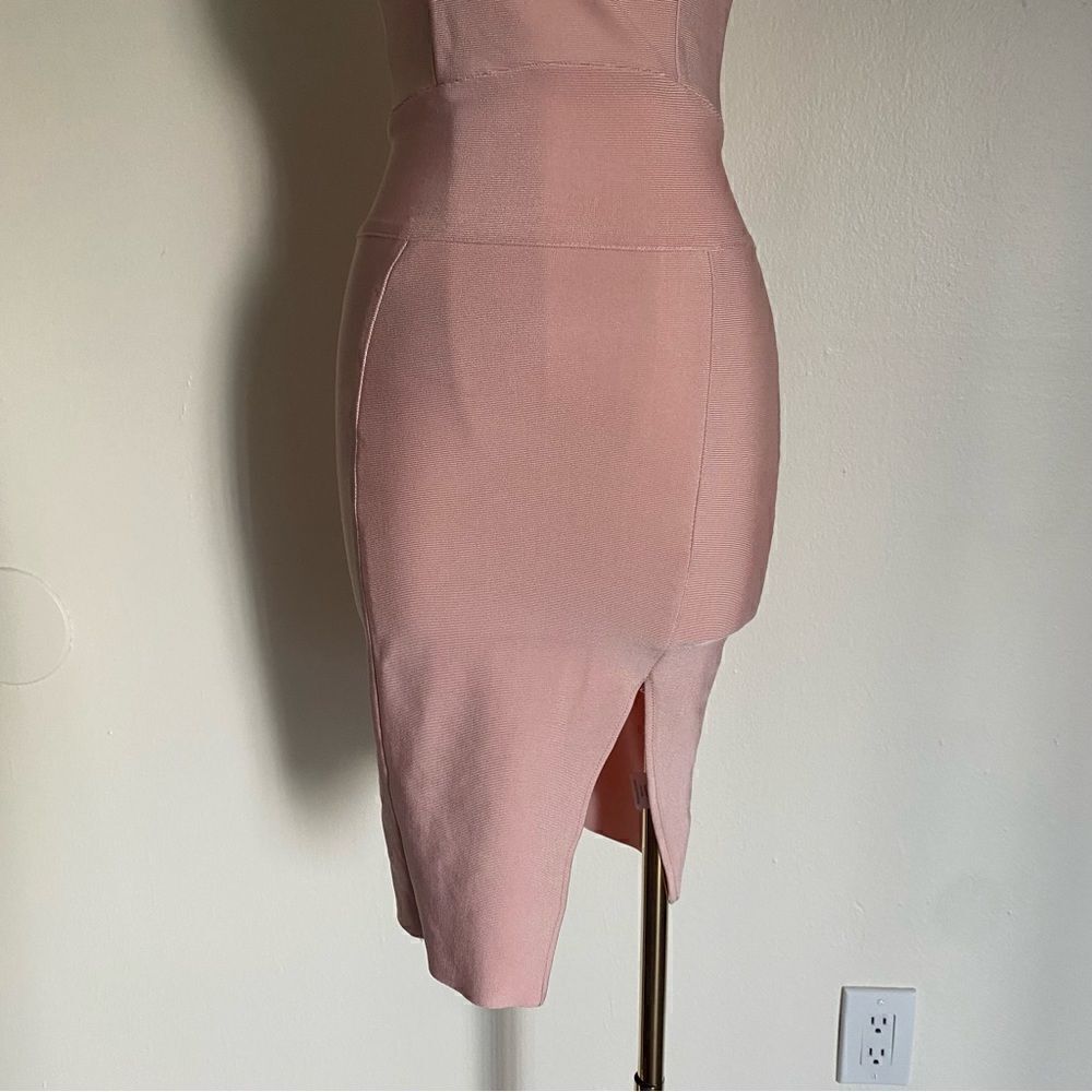 Light Pink Bandage Cocktail Party Dress Size XS - Picture 5 of 12